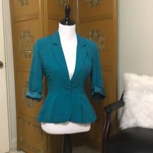 Peplum blazer